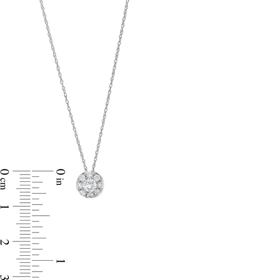 1/ CT. T.w. Certified Lab-Grown Multi-Diamond Pendant in 14K Gold (F/Si2