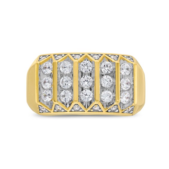 1 CT. T.w. Certified Lab-Grown Diamond Multi-Row Column Ring in 10K Gold (F/Si2)