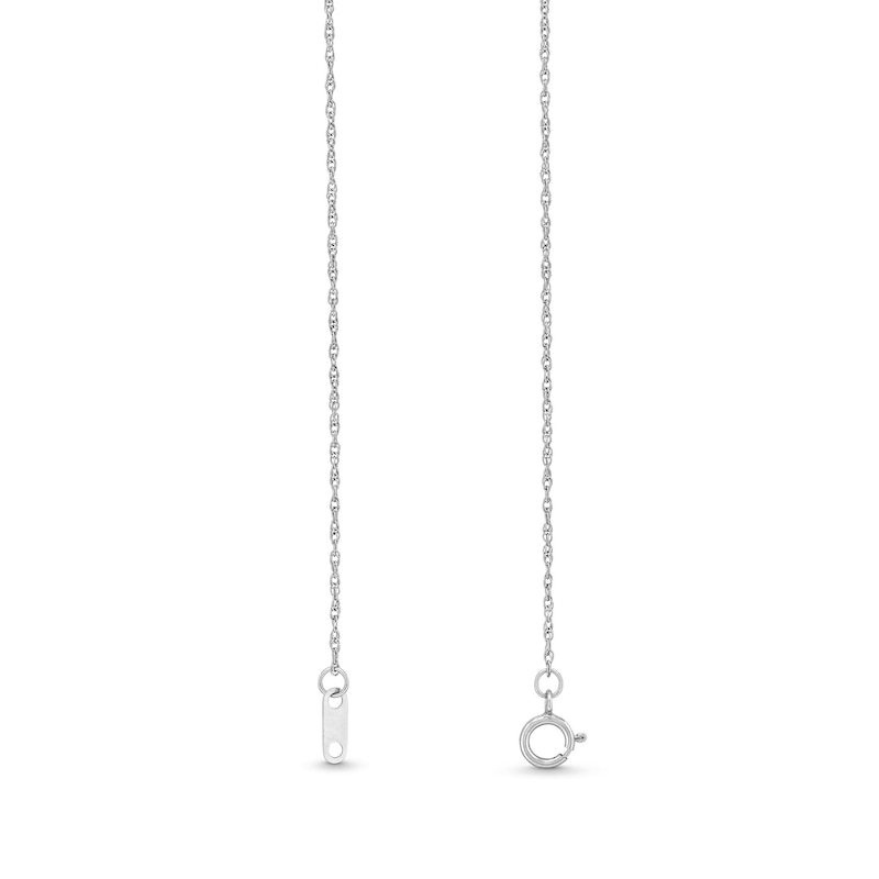 Main Image 3 of 1 CT. T.W. Certified Lab-Grown Diamond Graduated Necklace in 10K White Gold (I/I1)