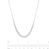 Thumbnail Image 4 of 1 CT. T.W. Certified Lab-Grown Diamond Graduated Necklace in 10K White Gold (I/I1)