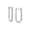 Thumbnail Image 0 of 1/2 CT. T.W. Diamond U-Hoop Earrings in 10K White Gold