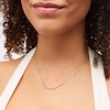 Thumbnail Image 2 of 1/2 CT. T.W. Diamond Alternating Necklace in 10K Gold