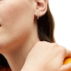 Thumbnail Image 2 of 3/4 CT. T.W. Diamond Graduated Five Stone J-Hoop Earrings in 10K Gold