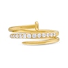 Thumbnail Image 4 of 1/3 CT. T.W. Diamond Spiral Nail Ring in 10K Gold