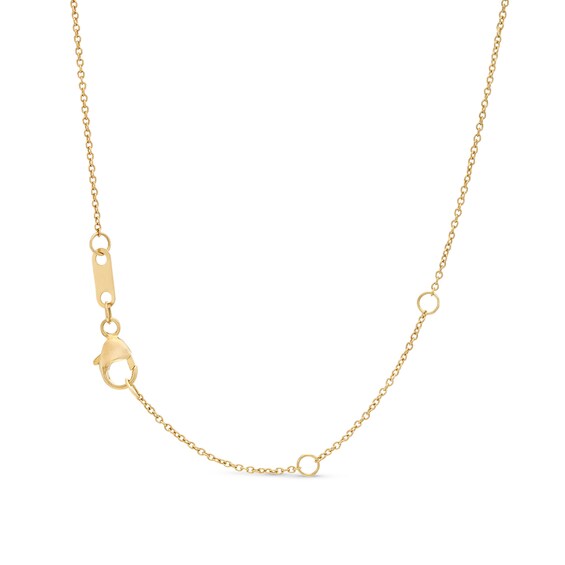 1/4 CT. T.w. Heart-Shaped Multi-Diamond Five Stone Station Necklace in 10K Gold