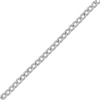 Thumbnail Image 1 of 1-1/4 CT. T.W. Diamond Curb Chain Bracelet in 10K White Gold - 7.25"