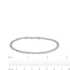 Thumbnail Image 4 of 1-1/4 CT. T.W. Diamond Curb Chain Bracelet in 10K White Gold - 7.25"