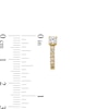 Thumbnail Image 3 of 1/2 CT. T.W. Diamond Hoop Earrings in 10K Gold