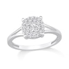 Thumbnail Image 1 of 1/3 CT. T.W. Multi-Diamond Split Shank Ring in 10K White Gold
