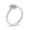 Thumbnail Image 3 of 1/4 CT. T.W. Baguette Diamond Open Oval-Shaped Frame Ring in 10K White Gold