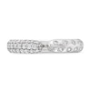 Thumbnail Image 3 of 1/2 CT. T.W. Diamond Pavé and Bubbles Open Shank Ring in 10K White Gold