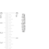 Thumbnail Image 3 of 1-1/2 CT. T.W. Baguette Certified Lab-Grown Diamond Inside-Out Hoop Earrings in 14K White Gold (F/VS2)