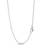 Thumbnail Image 3 of 1/5 CT. T.W. Marquise and Round Diamond Curved Necklace in 10K White Gold