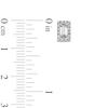 Thumbnail Image 3 of 1/4 CT. T.W. Baguette Diamond Rectangle Frame Stud Earrings in 10K White Gold