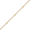 Thumbnail Image 1 of 1/4 CT. T.W. Baguette Diamond Seven Stone Station Bracelet in 10K Gold - 7.25"