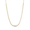 Thumbnail Image 1 of 1 CT. T.W. Certified Lab-Grown Diamond Graduated Bezel-Set Necklace in 14K Gold (F/SI2) - 17"