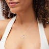 Thumbnail Image 2 of 1/4 CT. T.W. Baguette Diamond Rectangle Frame Pendant in 10K White Gold