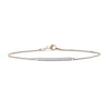 Thumbnail Image 1 of 1/5 CT. T.W. Diamond Bar Curb Chain Bracelet in 10K Gold - 7.5"