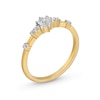 Thumbnail Image 2 of 1/6 CT. T.W. Diamond Station Promise Ring in 10K Gold