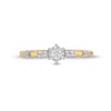 Thumbnail Image 3 of 1/6 CT. T.W. Diamond Station Promise Ring in 10K Gold