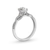 Thumbnail Image 3 of 3/4 CT. T.W. Oval Diamond Twist Shank Engagement Ring in 14K White Gold