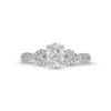 Thumbnail Image 4 of 3/4 CT. T.W. Oval Diamond Twist Shank Engagement Ring in 14K White Gold