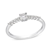 Thumbnail Image 0 of 1/10 CT. T.W. Diamond Nine-Stone Stackable Ring in 10K White Gold