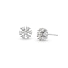 Thumbnail Image 0 of 1/3 CT. T.W. Diamond Flower Stud Earrings in 10K White Gold