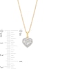 Thumbnail Image 2 of 1/5 CT. T.W. Heart-Shaped Multi-Diamond Frame Pendant in 10K Gold