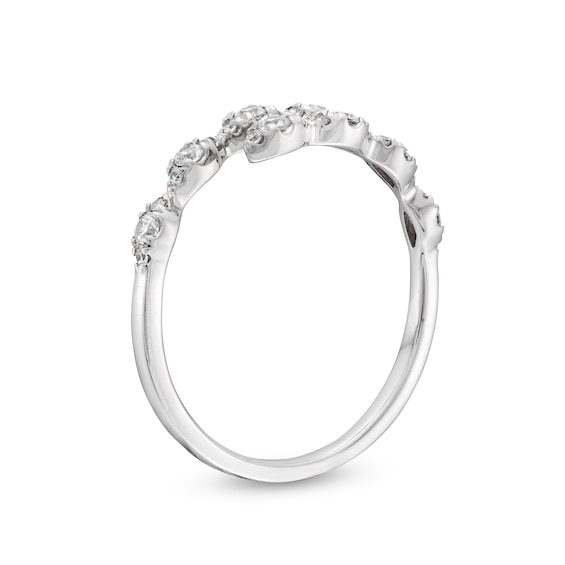 1/4 CT. T.w. Diamond Bypass Ring in Sterling Silver