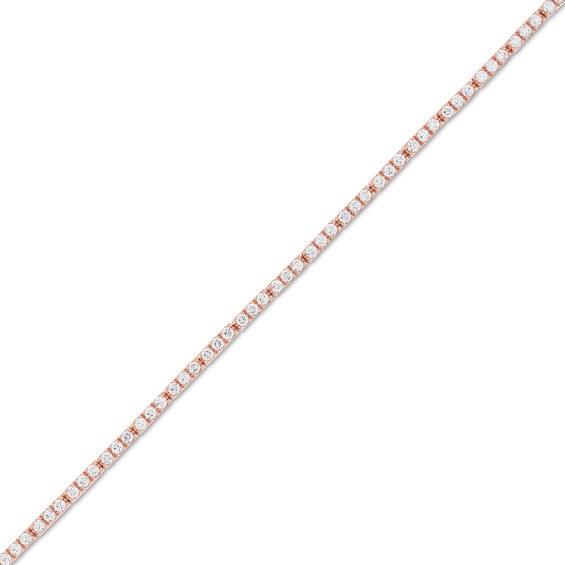 1 CT. T.w. Certified Lab-Grown Diamond Line Bracelet in 14K Rose Gold (F/Si2)