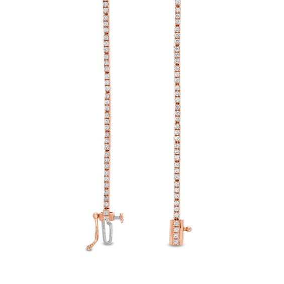 1 CT. T.w. Certified Lab-Grown Diamond Line Bracelet in 14K Rose Gold (F/Si2)
