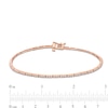 Thumbnail Image 3 of 1 CT. T.W. Certified Lab-Created Diamond Line Bracelet in 14K Rose Gold (F/SI2)