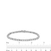 Thumbnail Image 4 of 4-1/2 CT. T.W. Baguette and Round Certified Lab-Grown Diamond Alternating Bracelet in 14K White Gold (F/SI2)
