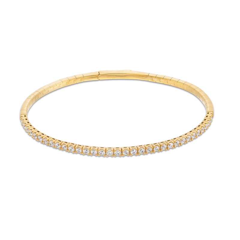 1 CT. T.W. Certified Lab-Created Diamond Flex Bangle in 14K Gold (F/SI2)