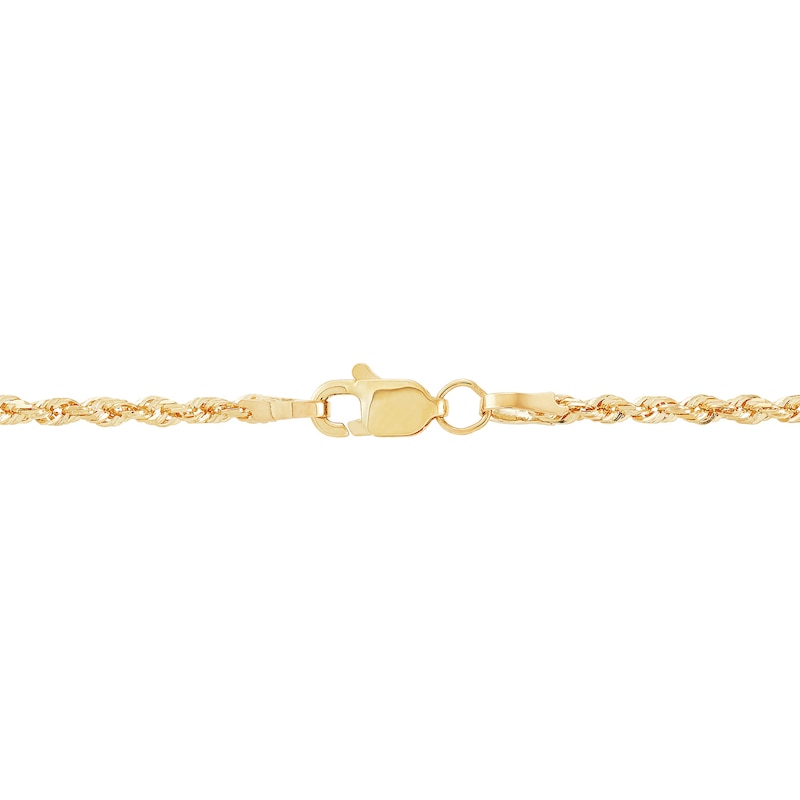 1.8mm Round Rope Chain in Semi-Solid 14K Gold - 20”