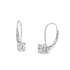 Thumbnail Image 1 of 1/2 CT. T.W. Diamond Solitaire Drop Earrings in 14K White Gold
