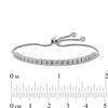 Thumbnail Image 2 of 1 CT. T.W. Diamond Line Bolo Bracelet in 10K White Gold - 9"