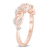 Thumbnail Image 1 of 1/5 CT. T.W. Diamond Filigree Vintage-Style Stackable Ring in 10K Rose Gold