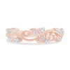 Thumbnail Image 3 of 1/5 CT. T.W. Diamond Filigree Vintage-Style Stackable Ring in 10K Rose Gold