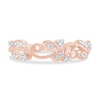 Thumbnail Image 2 of 1/5 CT. T.W. Diamond Filigree Vintage-Style Stackable Ring in 10K Rose Gold