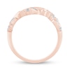 Thumbnail Image 3 of 1/5 CT. T.W. Diamond Filigree Vintage-Style Stackable Ring in 10K Rose Gold