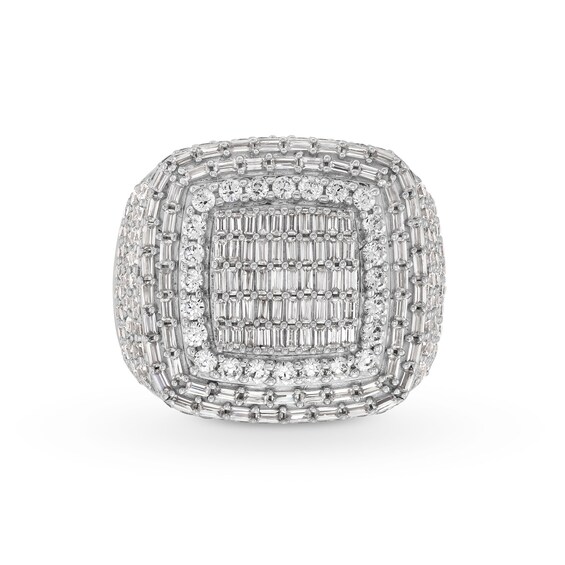 2-1/4 CT. T.w. Cushion-Shaped Multi-Diamond Layered Frame Ring in 10K Gold