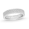 Thumbnail Image 1 of 1-3/4 CT. T.W. Diamond Triple Row Eternity Band in 14K White Gold
