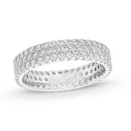 1-3/4 CT. T.W. Diamond Triple Row Eternity Band in 14K White Gold
