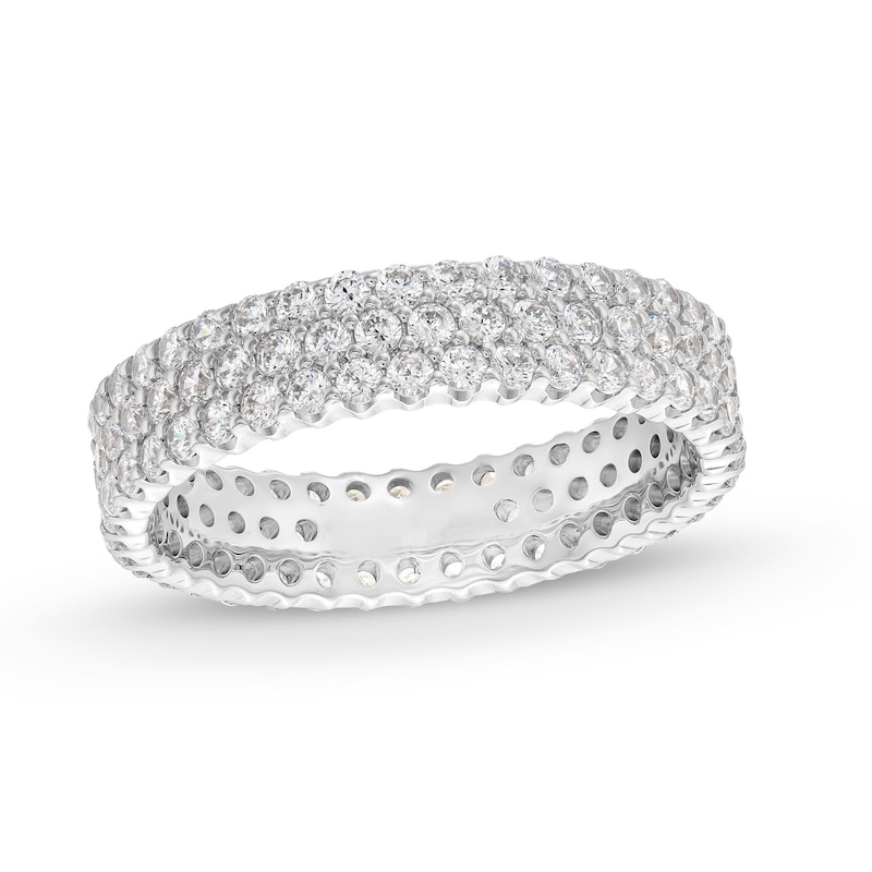 Main Image 1 of 1-3/4 CT. T.W. Diamond Triple Row Eternity Band in 14K White Gold