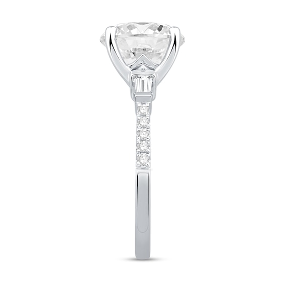 4-3/8 CT. T.w. Certified Lab-Grown Diamond Collar Engagement Ring in 14K White Gold (F/Vs2)