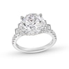 Thumbnail Image 1 of 5-5/8 CT. T.W. Certified Lab-Grown Diamond Tri-Sides Collar Engagement Ring in 14K White Gold (F/VS2)