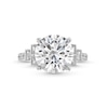 Thumbnail Image 4 of 5-5/8 CT. T.W. Certified Lab-Grown Diamond Tri-Sides Collar Engagement Ring in 14K White Gold (F/VS2)