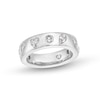Thumbnail Image 1 of 2-1/5 CT. T.W. Multi-Shaped Certified Lab-Grown Diamond Alternating Station Anniversary Band in 14K White Gold (F/VS2)